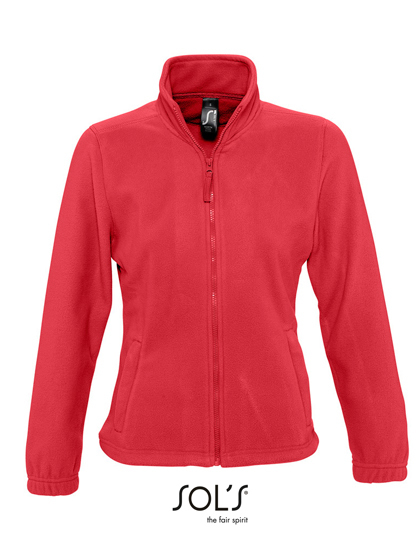 Dames Fleece Vest Sols North 54500 Rood