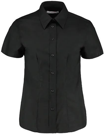 Dames Blouse Kustom Kit Fit Workwear KK360 in Dames Blouse Kustom Kit Fit Workwear KK360 Zwart
