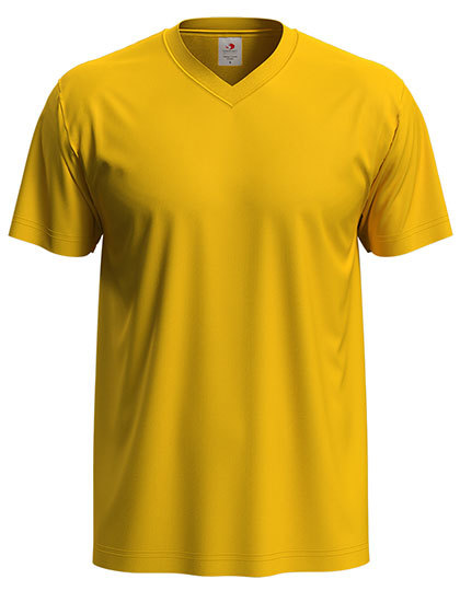 Heren T-shirt V Hals Stedman Classic-T ST2300 - Sunflower Yellow