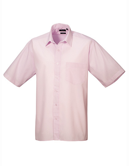 overhemd korte mouw Popeline premier PR202 Pink