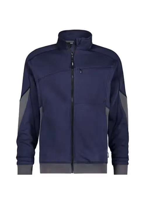 DASSY Sweater Velox met Rits Stretch 300570 in DASSY Sweater Velox met Rits Stretch 300570 NACHT BLAUW-ANTRACIET GRIJS