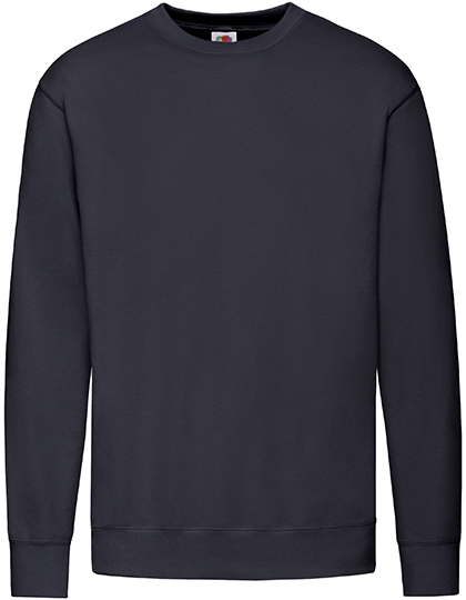 Heren Sweater Fruit of the Loom Lightweight Set-In 62-156-0 Deep Navy
