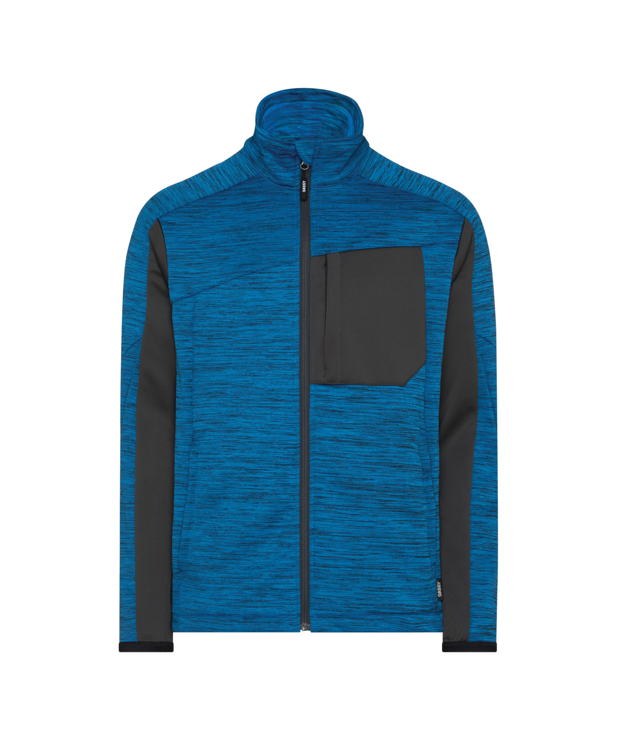 DASSY Fleece Vest Convex Next AZUUR BLAUW-ANTRACIET GRIJS