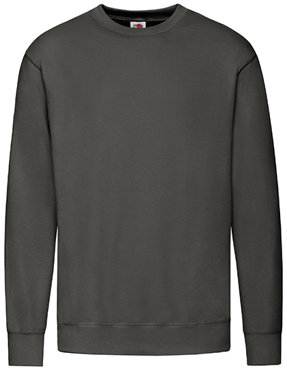 Heren Sweater Fruit of the Loom Lightweight Set-In 62-156-0 Light Graphite