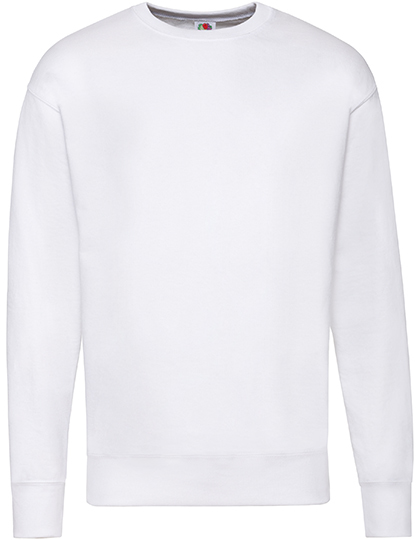 Heren Sweater Fruit of the Loom Lightweight Set-In 62-156-0 White