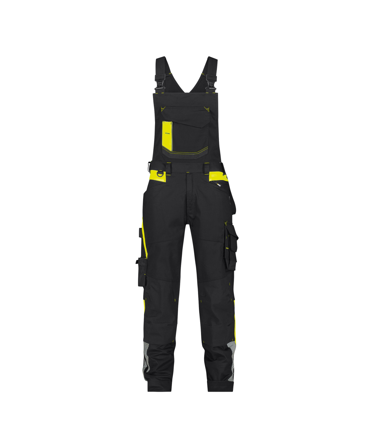 DASSY Amerikaanse Overall Ulsan ZWART-FLUO GEEL