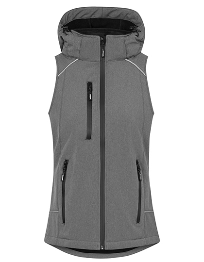 Dames Softshell Bodywarmer Promodoro 7845 Heather Grey
