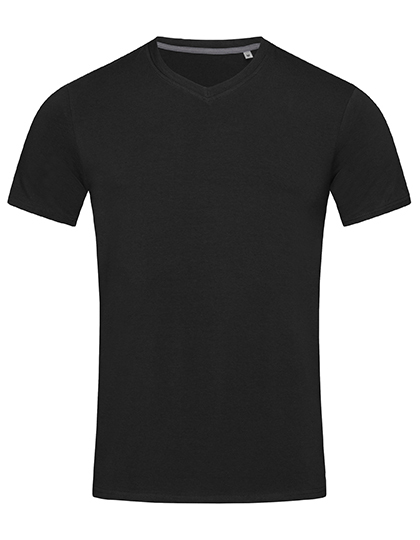 Heren T-shirt V Hals Stedman Clive ST9610 - Black Opal