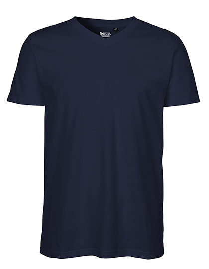 Heren T-shirt V Hals Neutral O61005 - Navy