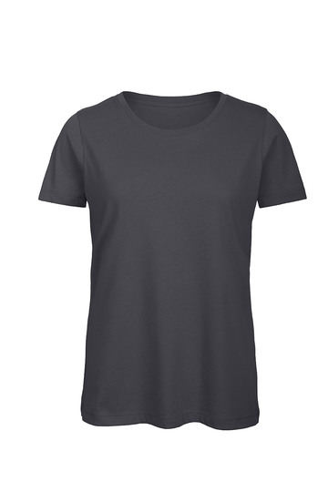 Dames T-shirt Biologisch B&C Inspire TW043 - Dark Grey