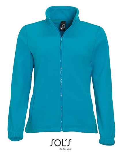 Dames Fleece Vest Sols North 54500 Aqua