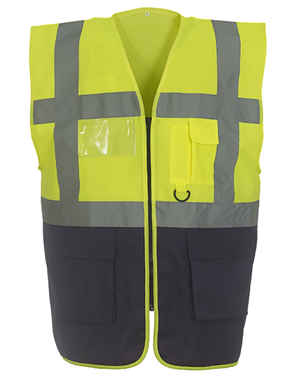 Veiligheidshesjes Yoko HVW801 Hi-Vis Geel-Navy