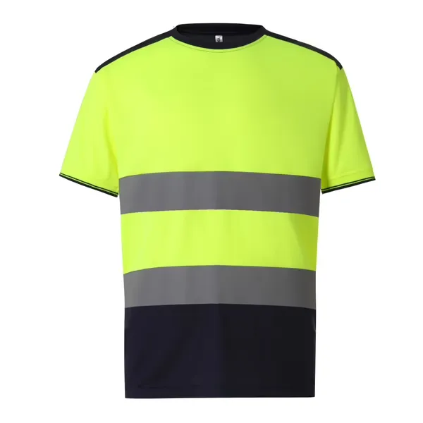 Veiligheid T-shirt YOKO HVJ400 in Veiligheid T-shirt YOKO HVJ400 Hi Vis Yellow-Navy