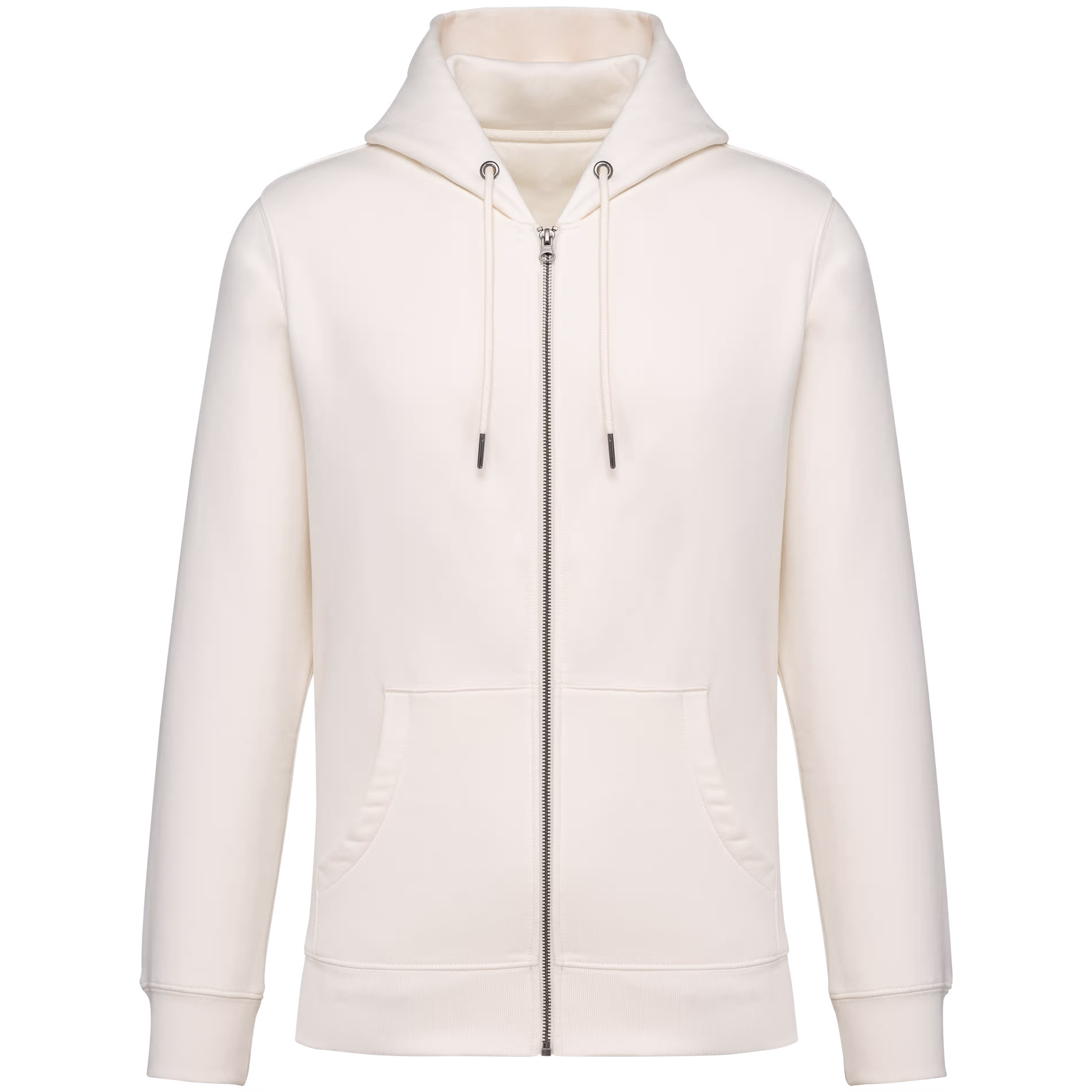Ecologische Hooded Sweater Full Zip Native Spirit NS402 Ivory