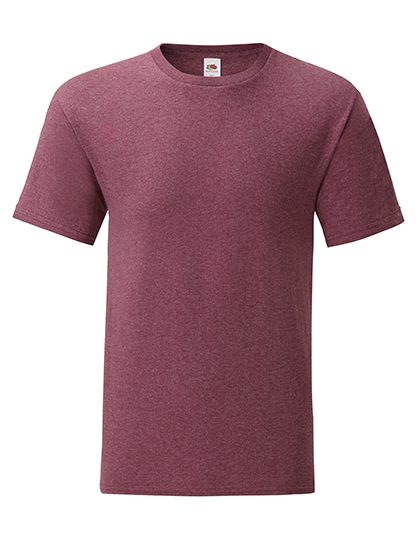 Heren T-shirt Fruit of the loom 61-430-0 - Heather Burgundy