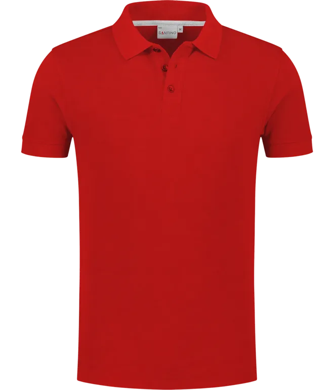Heren Polo Santino Max in Heren Polo Santino Max Rood