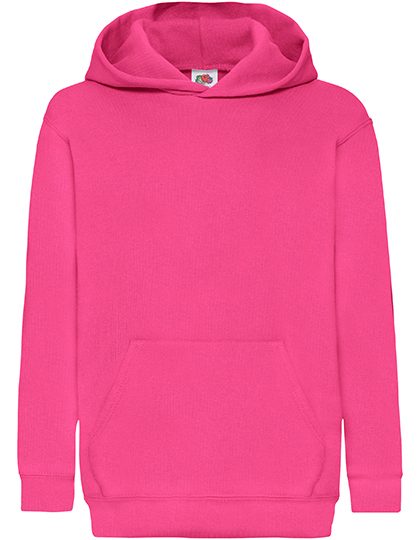 Kinder Hooded sweaters Fruit of the Loom 62-034-0 fuchsia