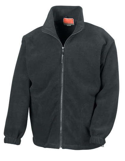 Heren Fleece Vest Result R036X zwart