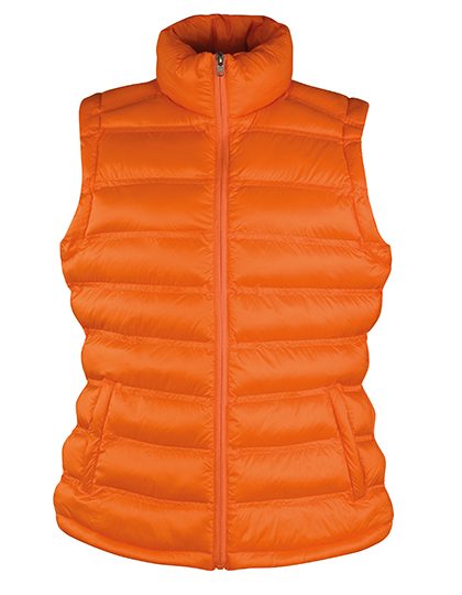 Dames Bodywarmer Result Ice Bird Padded R193F Oranje