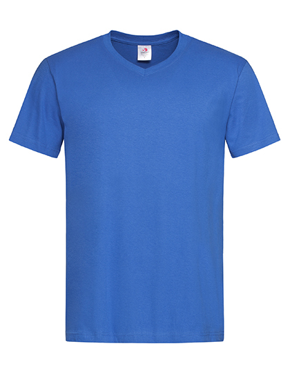 Heren T-shirt V Hals Stedman Classic-T ST2300 - Bright Royal