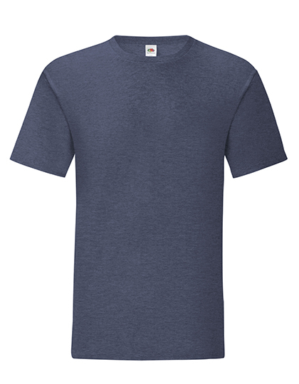 Heren T-shirt Fruit of the loom 61-430-0 - Heather Navy