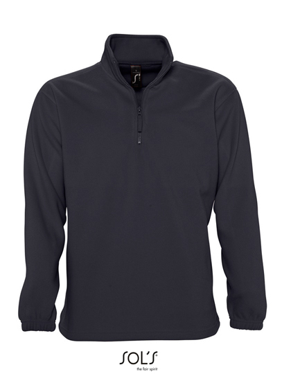 Heren Fleece Sweater Sol's Ness 56000 Charcoal Grey