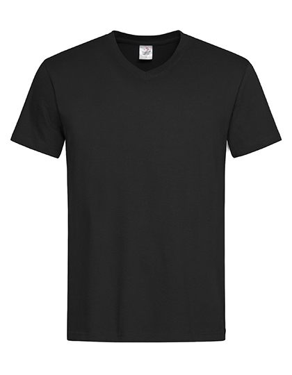 Heren T-shirt V Hals Stedman Classic-T ST2300 - Black