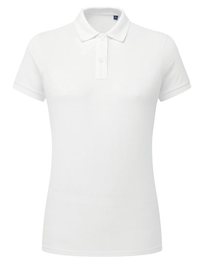Dames Polo Asquith & Fox Polycotton Blend AQ025 - Wit