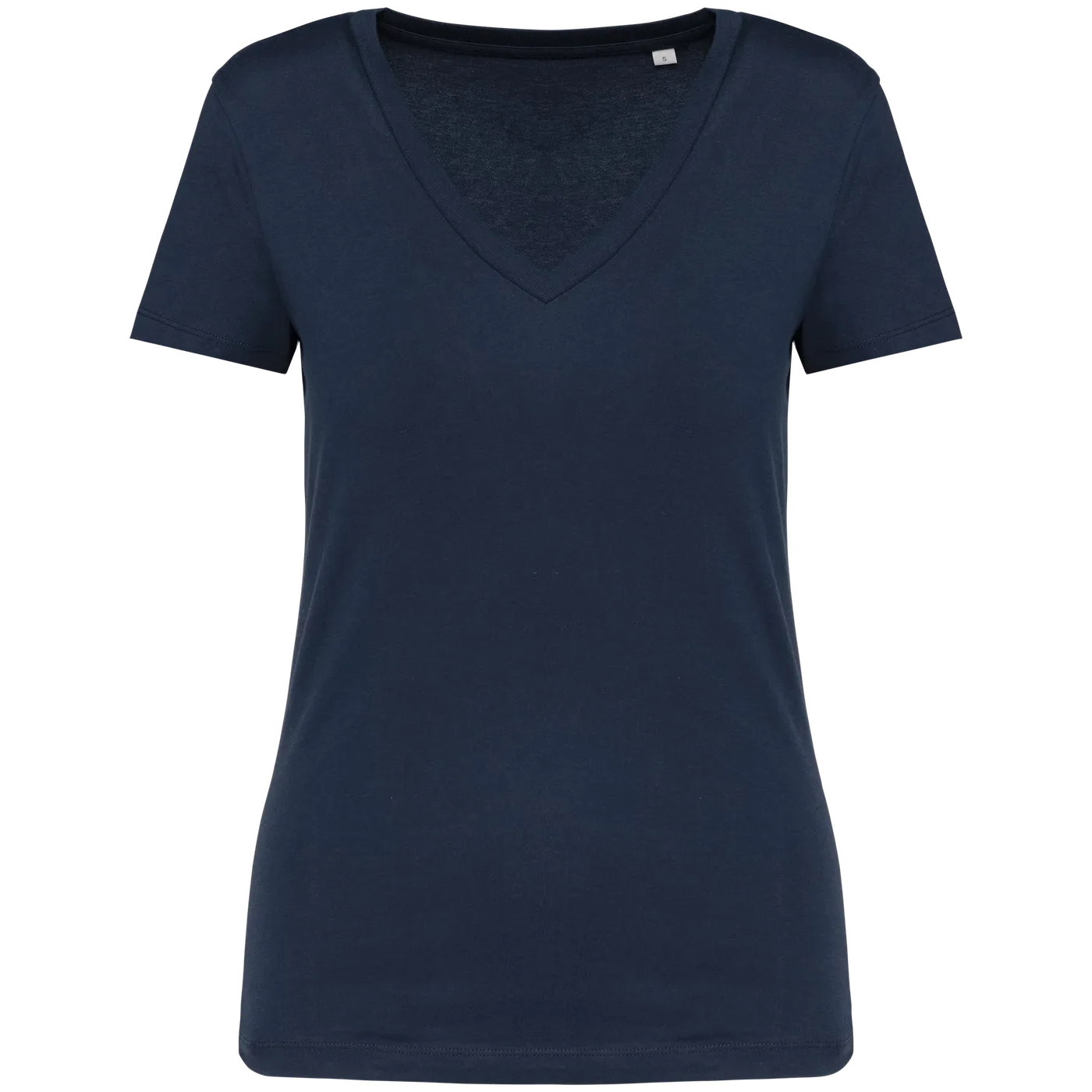 Dames T-shirt Native Spirit Ecologisch V-hals NS334 - Navy Blue