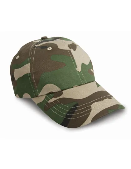 Cap Heavy Cotton Drill RC010X in Cap Heavy Cotton Drill RC010X - Camouflage