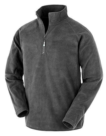 Heren Fleece Sweater Recycled Result R905X Grijs