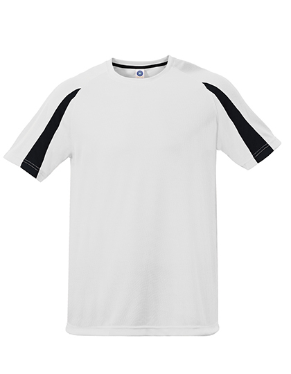Goedkope Sportshirt Starworld Unisex Contrast SW309 - White / Black
