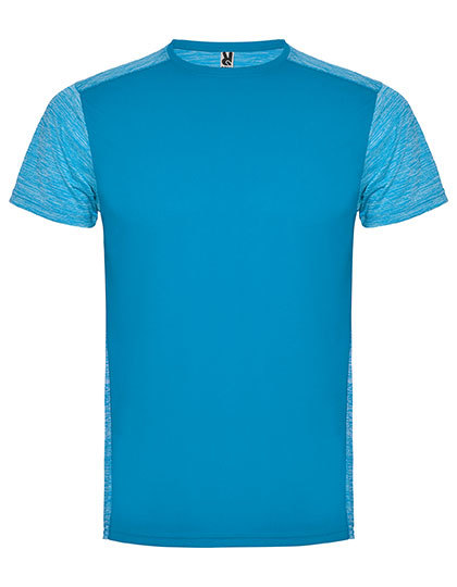 Heren Sportshirt Roly Zolder CA6653 - Turquoise / Heather Turquoise
