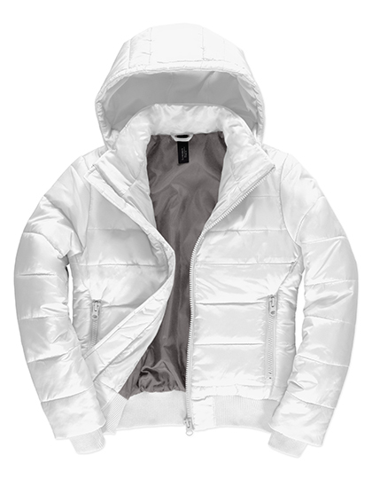 Dames Jas B&C Superhood Women JW941 White-Warm Grey