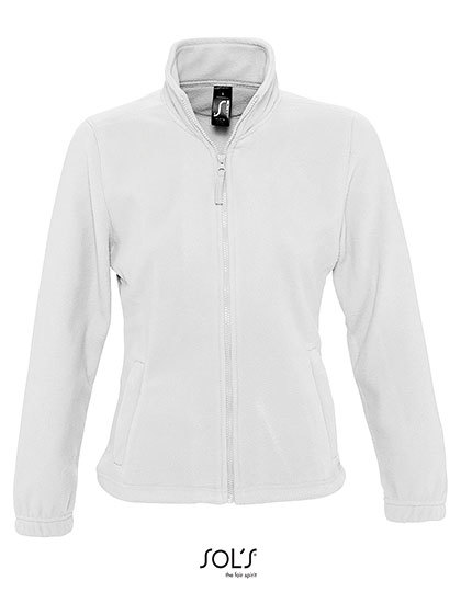 Dames Fleece Vest Sols North 54500 Wit