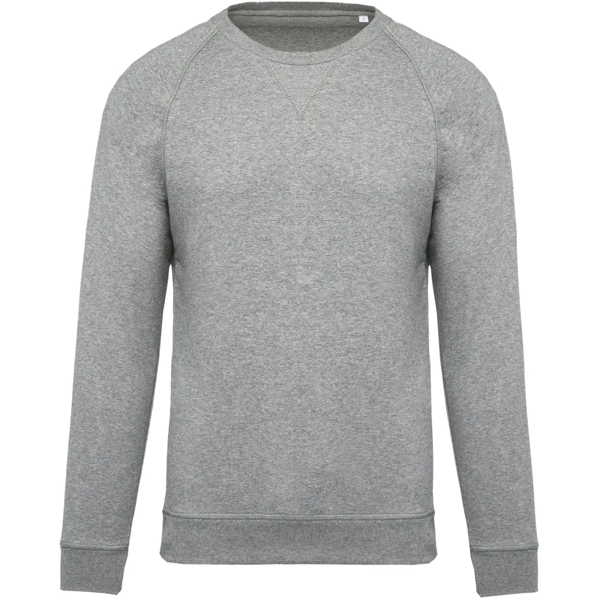 Heren Sweater Kariban BIO raglanmouwen K480 Grey Heather