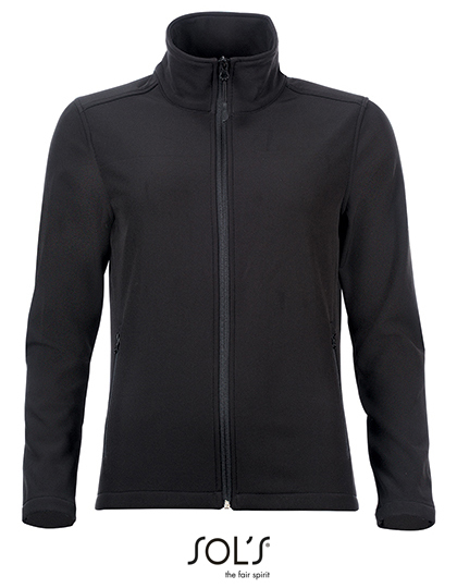 Goedkope Dames Softshell Jas Sols Race 01194 Zwart