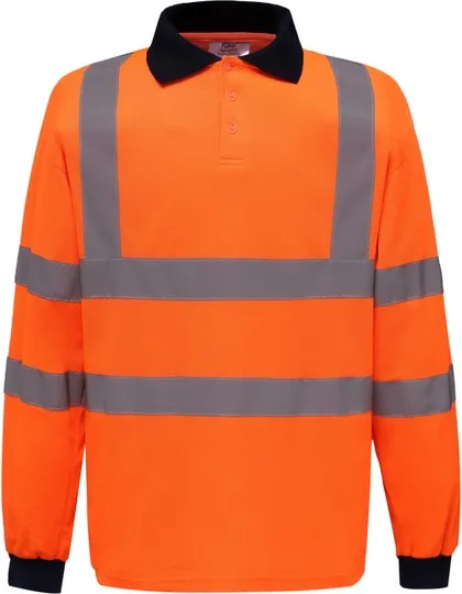 Veiligheid Polo Lange Mouw Yoko HVJ310 in Veiligheid Polo Lange Mouw Yoko HVJ310 Oranje