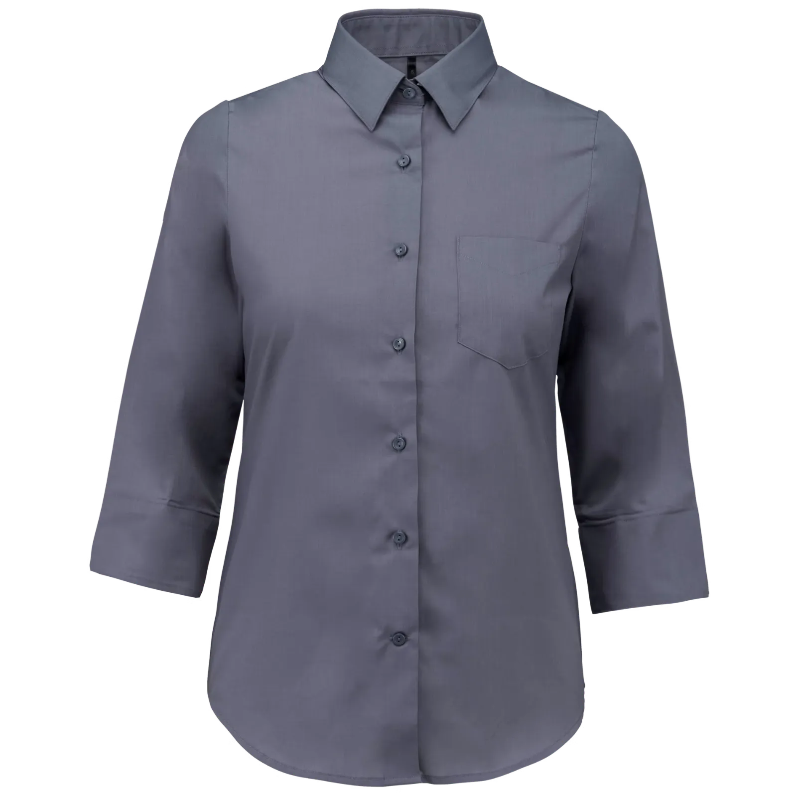 Dames Blouse 3/4 mouw Kariban K558 in Dames Blouse 3-4 mouw Kariban K558 URBAN GREY