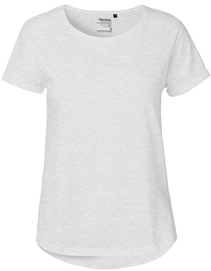 Dames T-shirt Neutral Roll Up O80012 - Ash Grey