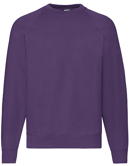 Sweater Raglan Fruit of the Loom 62-216-0 Purple
