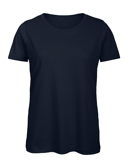 Dames T-shirt Biologisch B&C Inspire TW043 - Navy