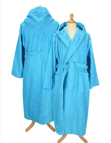 Badjas met Capuchon ARTG 026.50 Aqua Blue