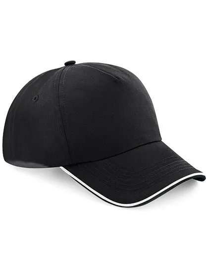 Cap 5 Panel Beechfield B25c in Cap 5 Panel Beechfield B25c - Black/White