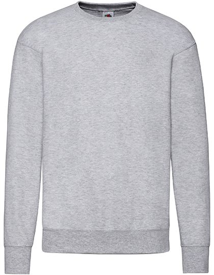 Heren Sweater Fruit of the Loom Lightweight Set-In 62-156-0 Heather Grey