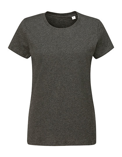 Dames T-shirt Organisch Mantis M02 - Charcoal Grey Melange