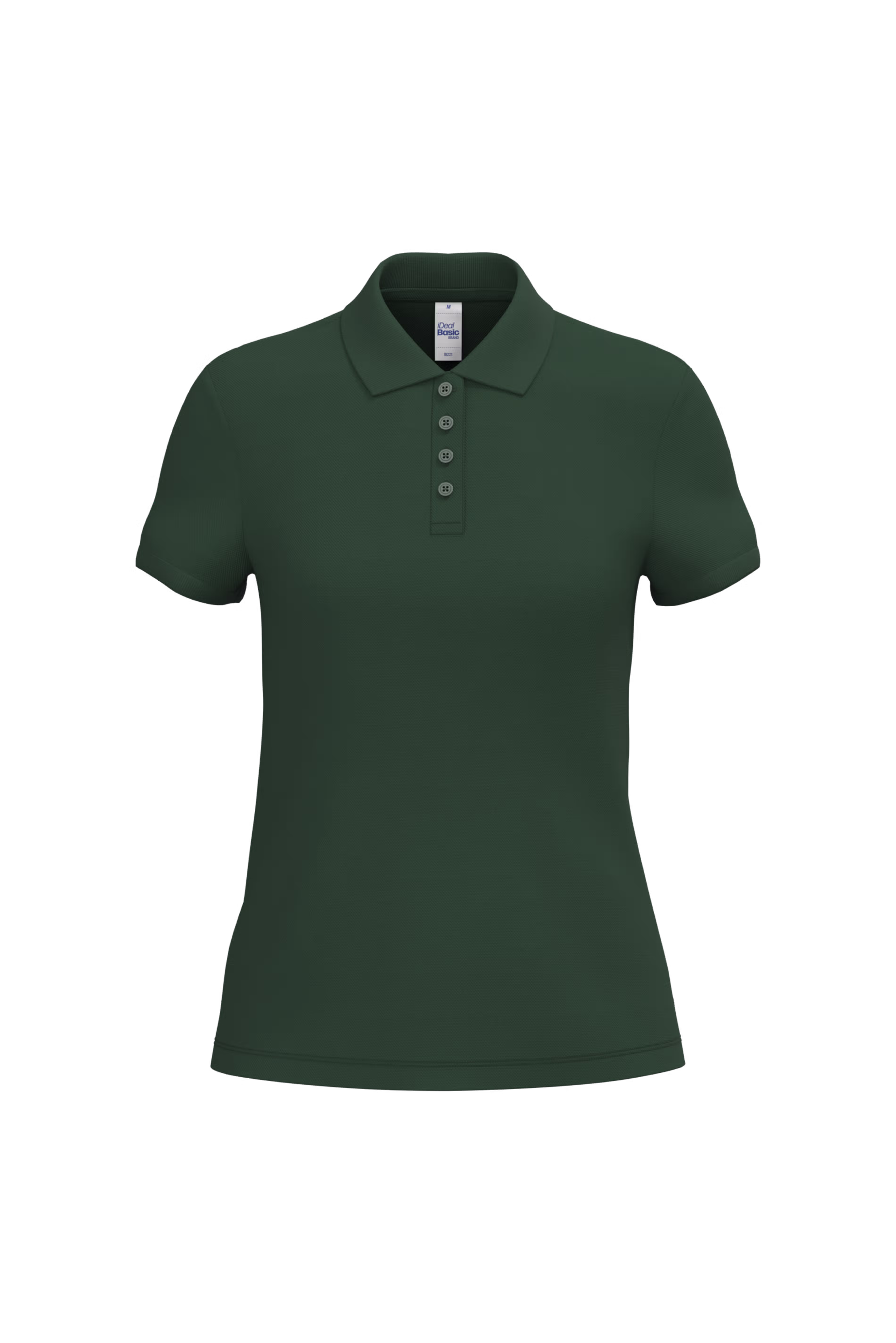 Dames Polo iDeal Basic Brand Forest Green