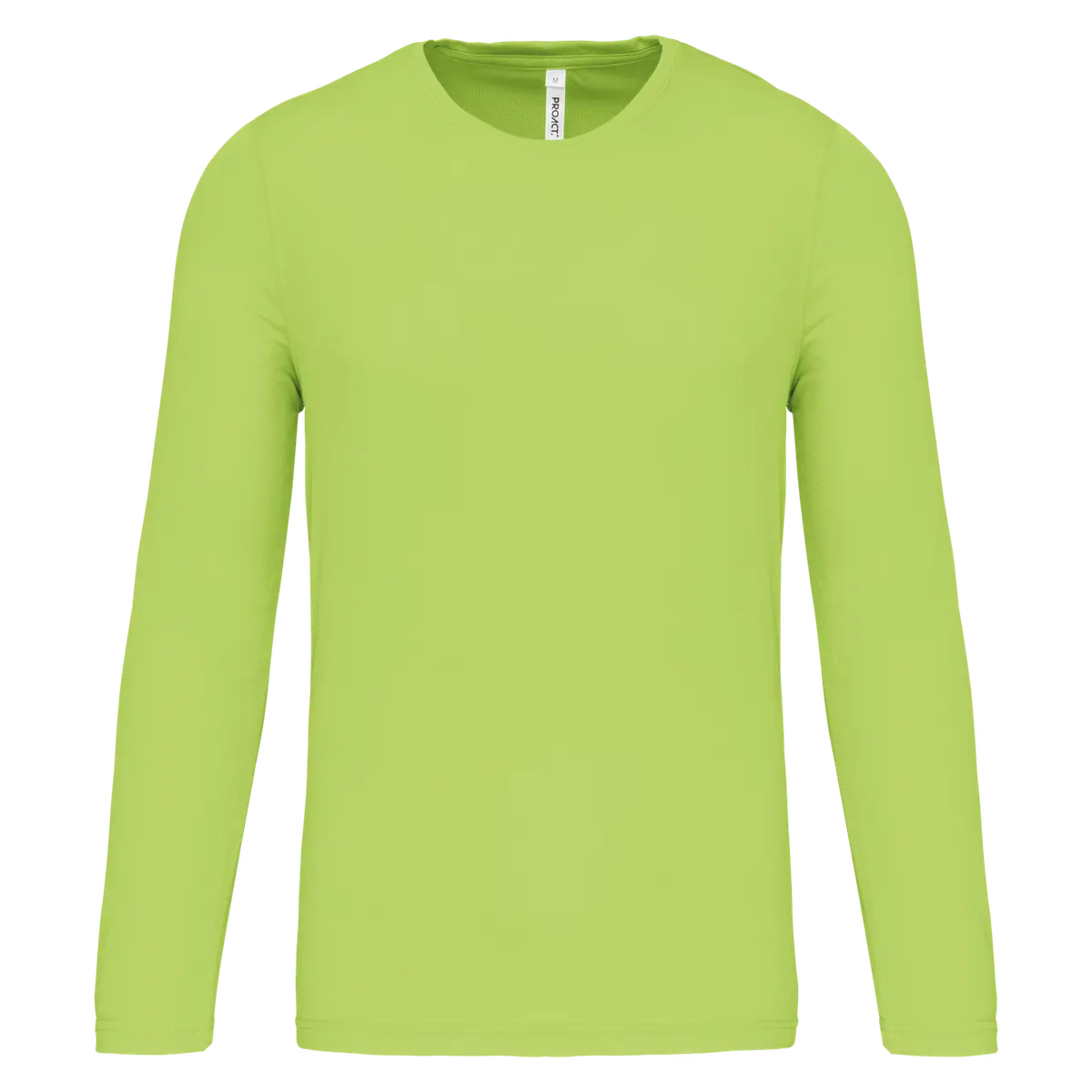 Heren Sportshirt Proact LS PA443 lime