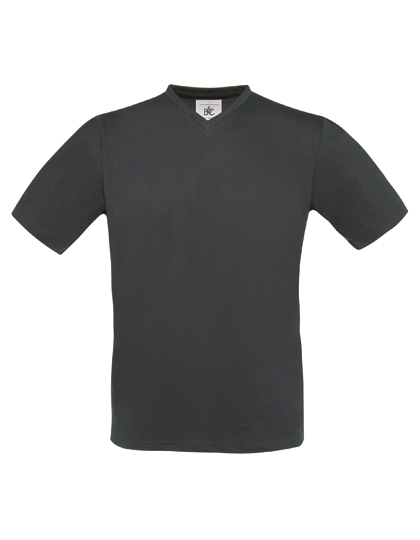 T-shirts V hals B&C exact TU006 - Dark Grey