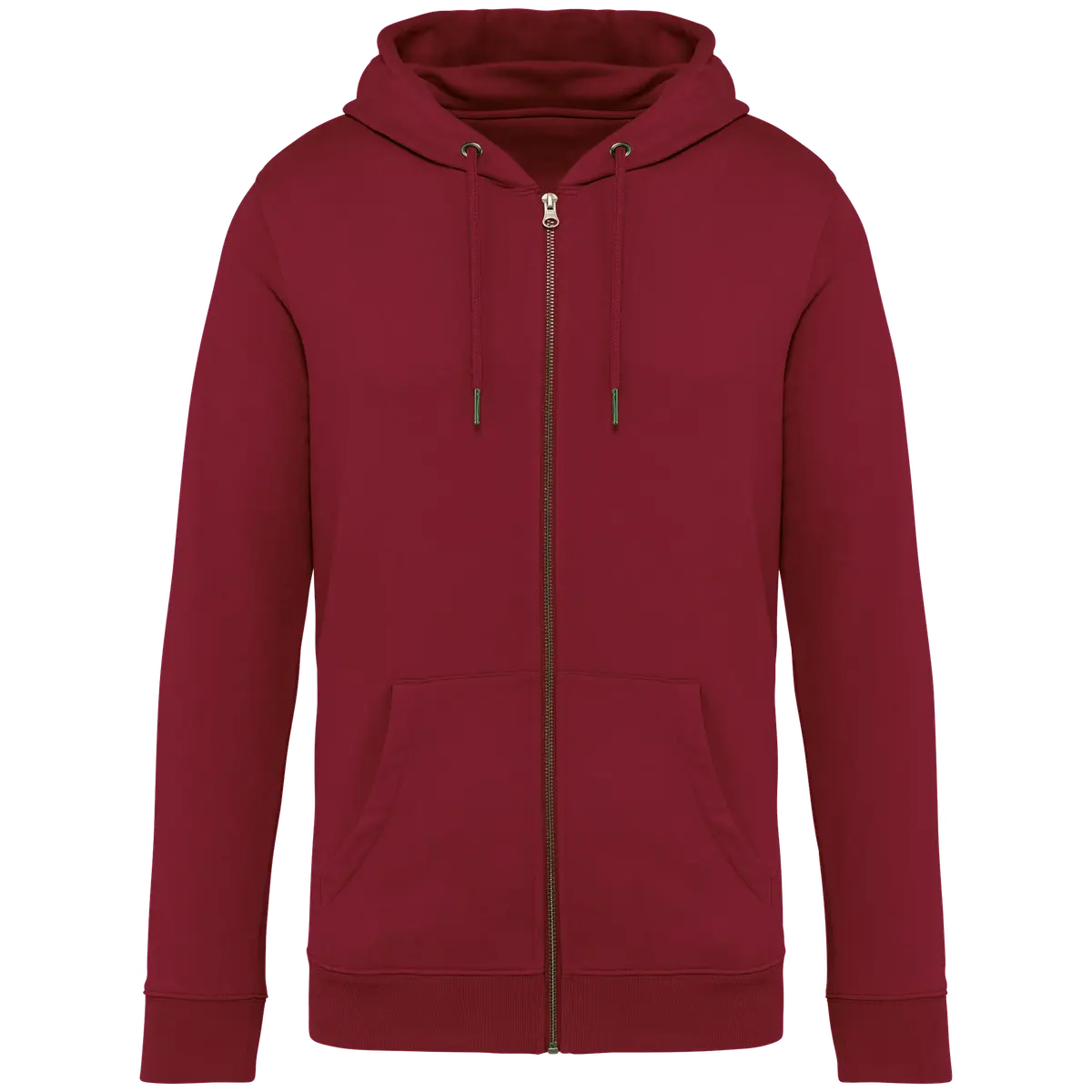 Ecologische Hooded Sweater Full Zip Native Spirit NS402 Hibiscus Red
